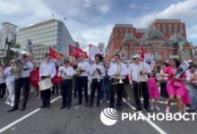 Photo of В центре Вашингтона впервые за шесть лет прошла акция «Бессмертный полк»
