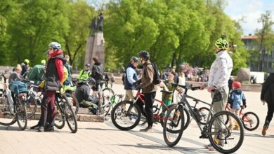 Photo of В Вильнюсе прошел парад любителей езды на велосипедах