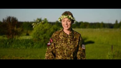 Photo of Лиго в стиле милитари: земессарги исполнили народную песню в джазовой обработке