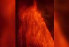 Photo of Вулкан на Гавайях выпустил фонтан лавы высотой около 370 м